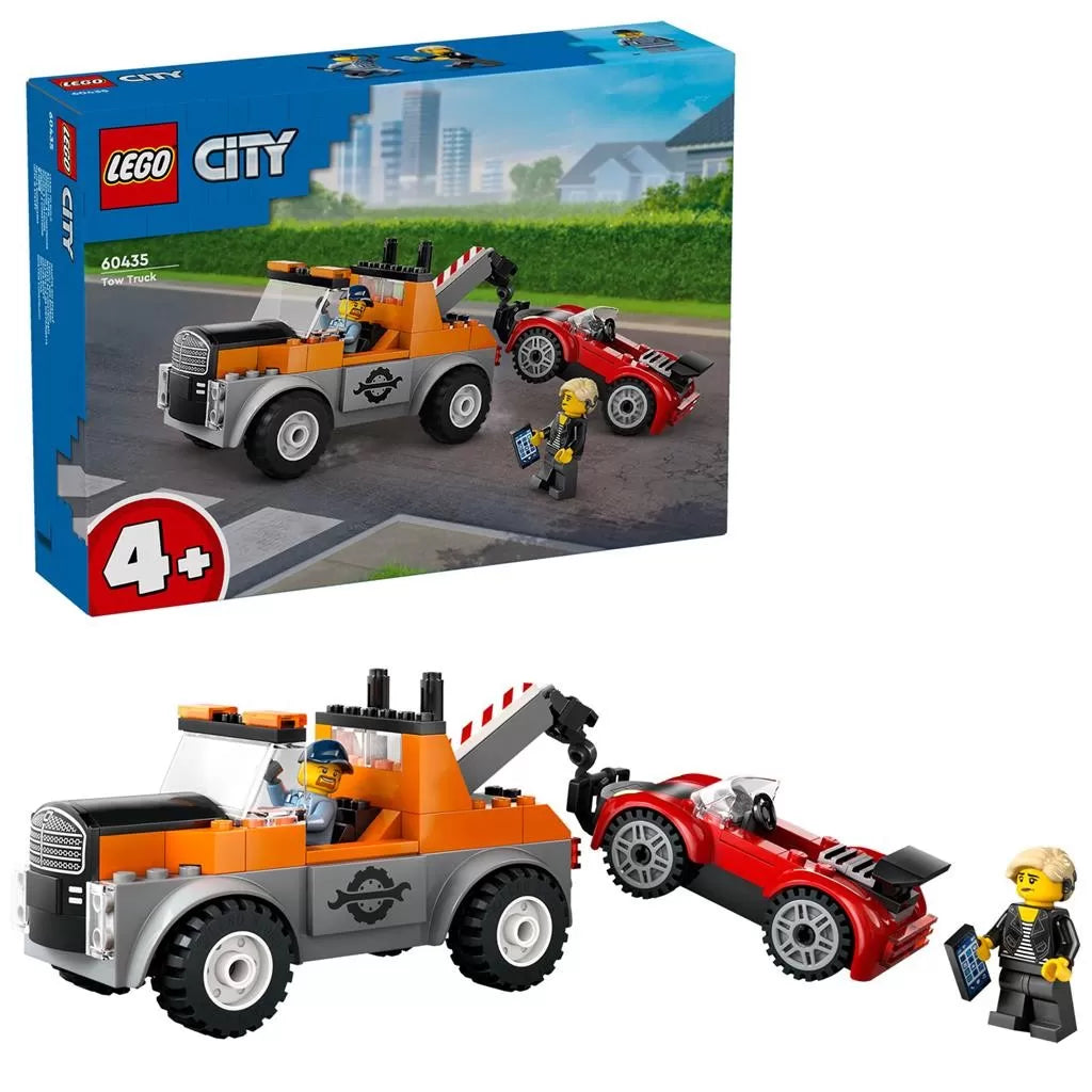 Lego city camioneta de tractare si masina sport 60435