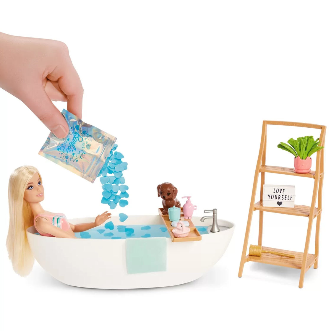 Babrie self care set papusa si baie cu confetti