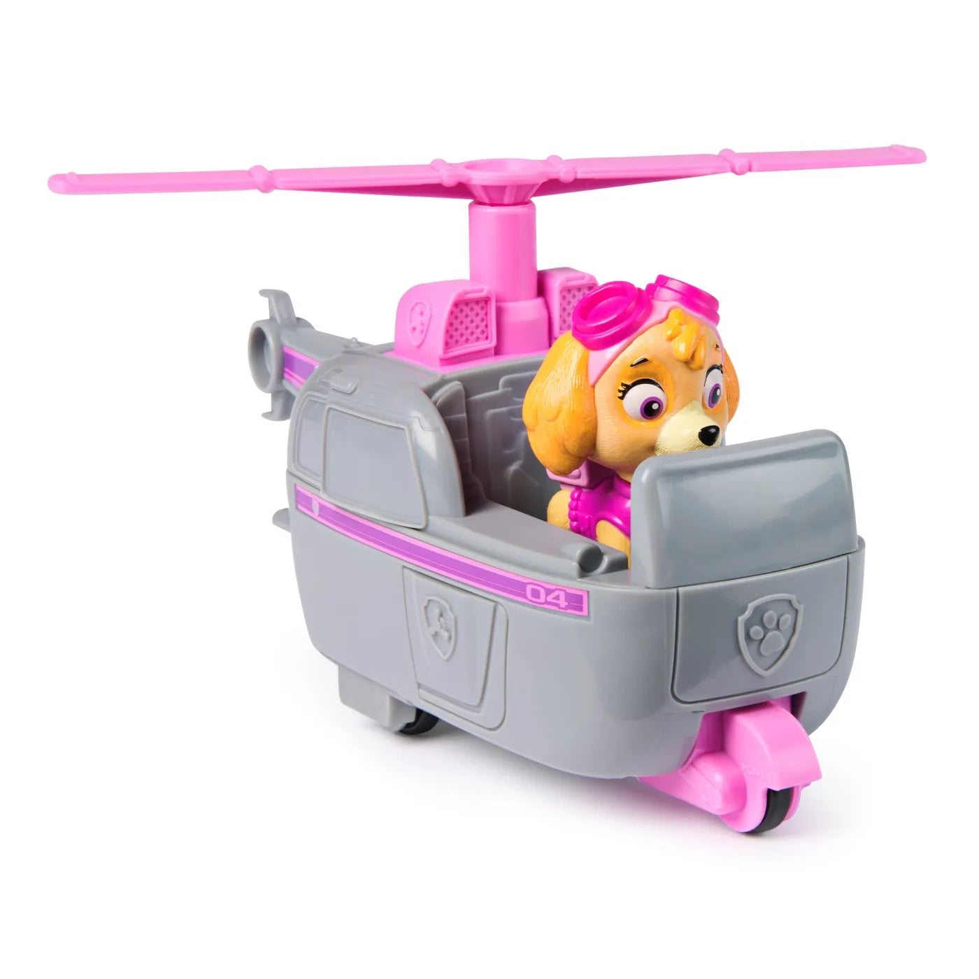 Patrula catelusilor set vehicul de baza elicopter si figurina skye