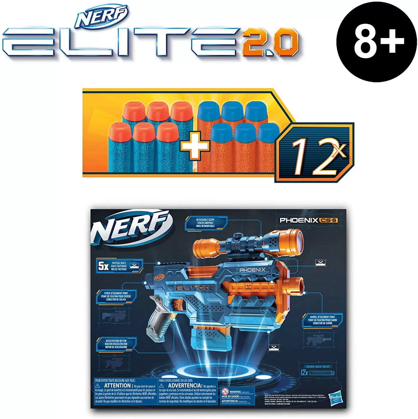 Nerf blaster elite 2.0 phoenix cs6