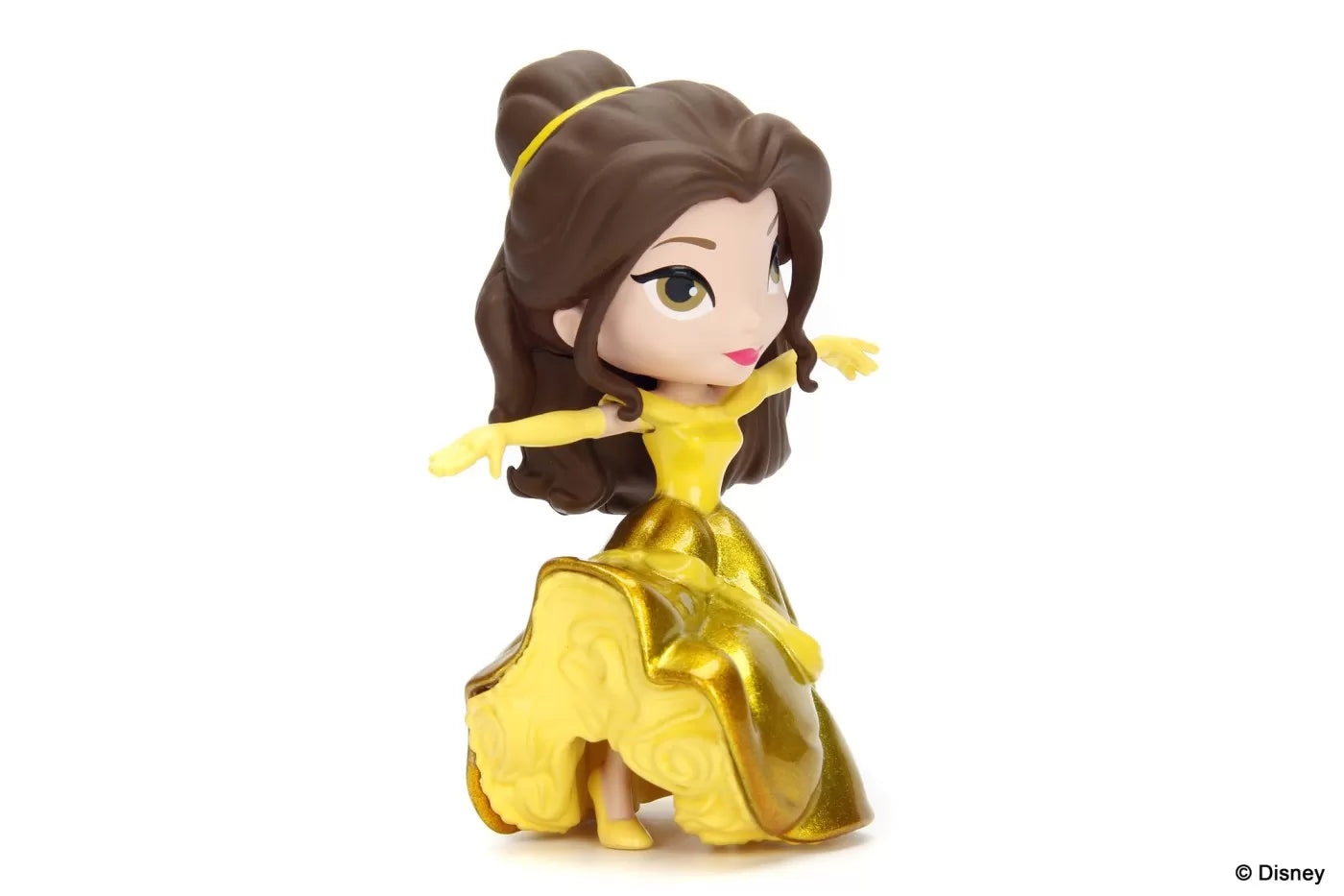 Jada figurina disney princess belle cu rochita aurie 10cm