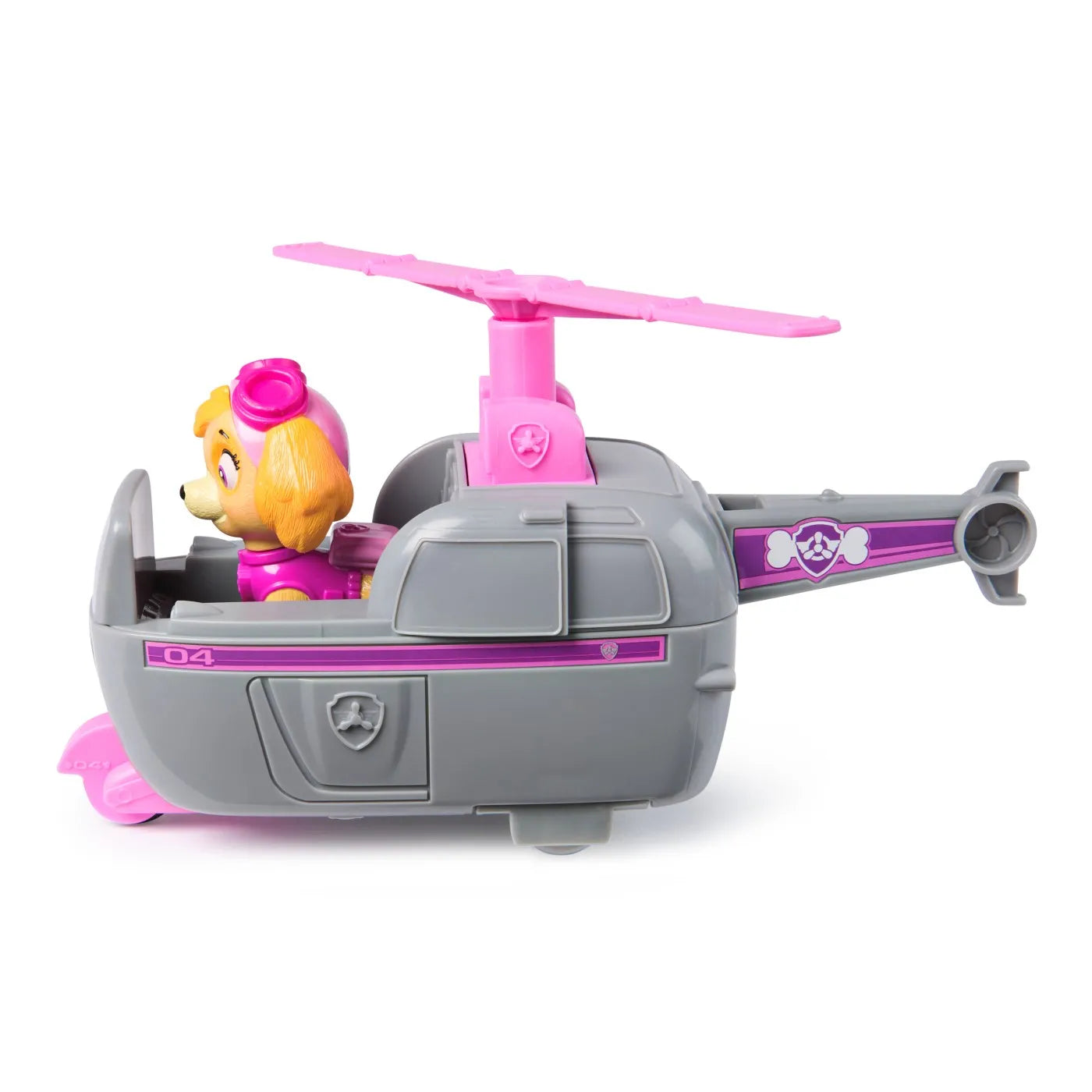 Patrula catelusilor set vehicul de baza elicopter si figurina skye