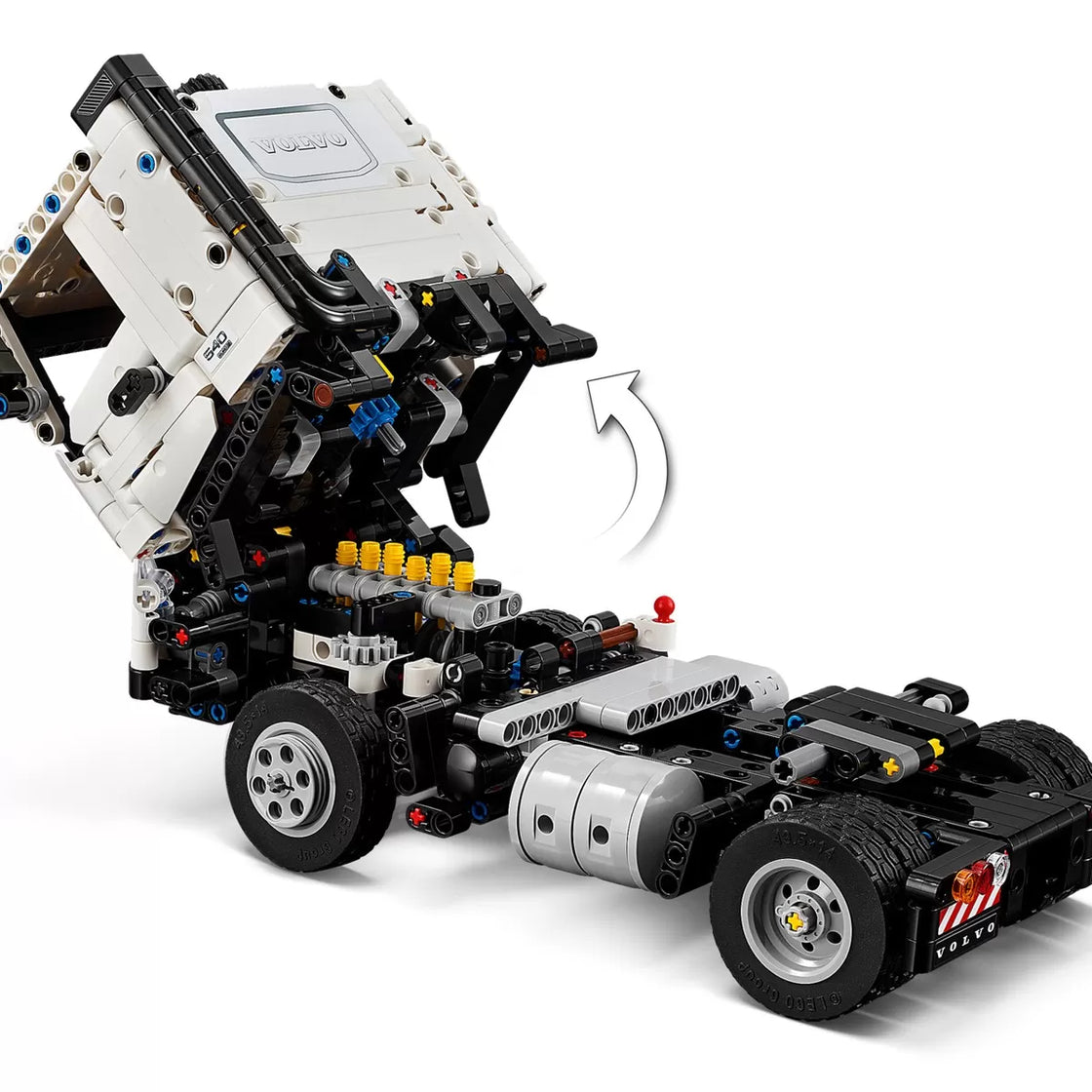 Lego technic camionul fmx și excavatorul electric ec230 de la volvo 42175
