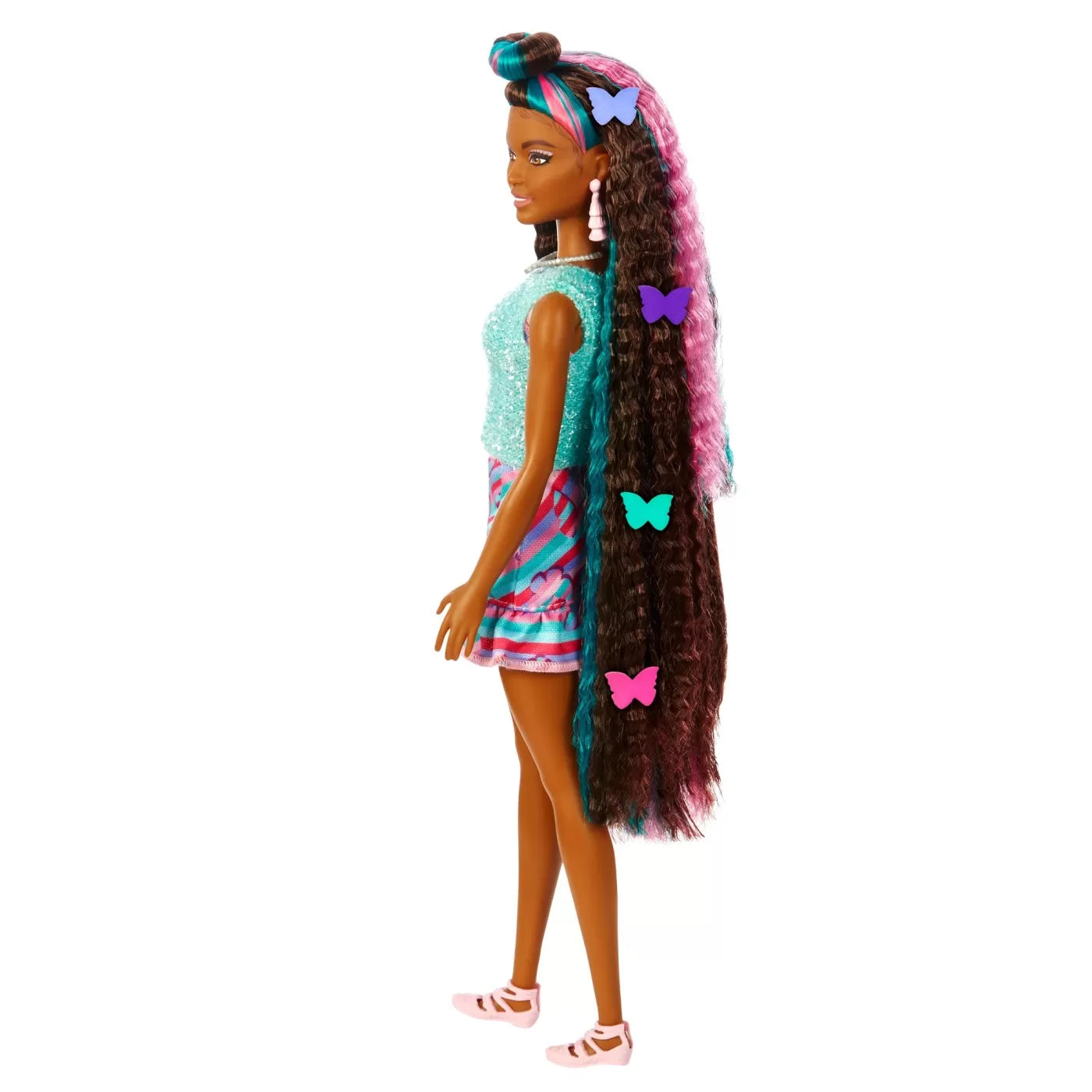 Barbie totally hair papusa barbie curcubeu