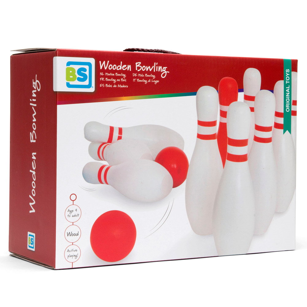 Set de bowling din lemn