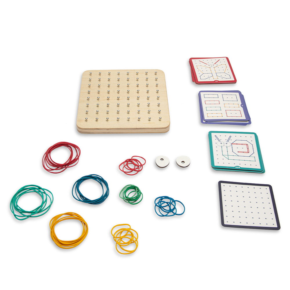 Geoboard, joc creativ cu elastice