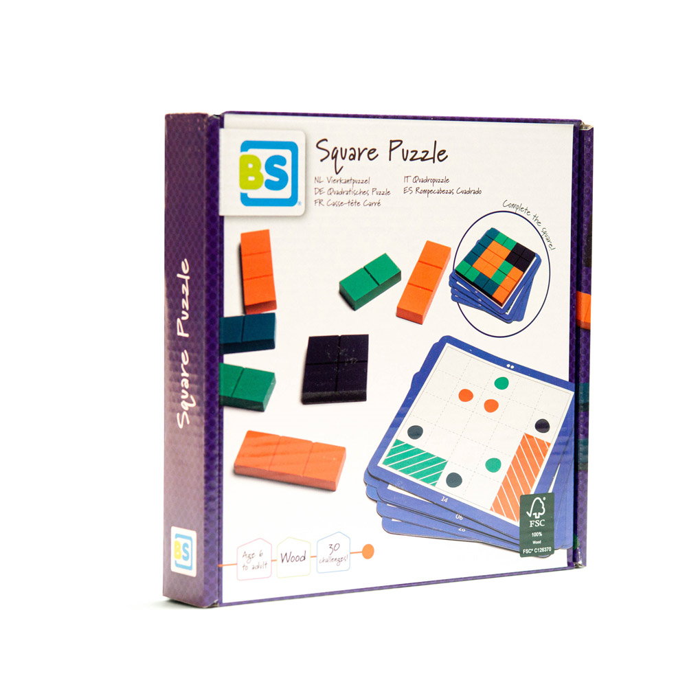 Square Puzzle, joc de logica din lemn