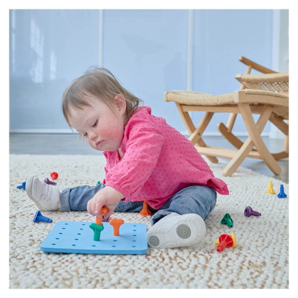 Geo Pegs, set 36 de cuie gigant cu plansa