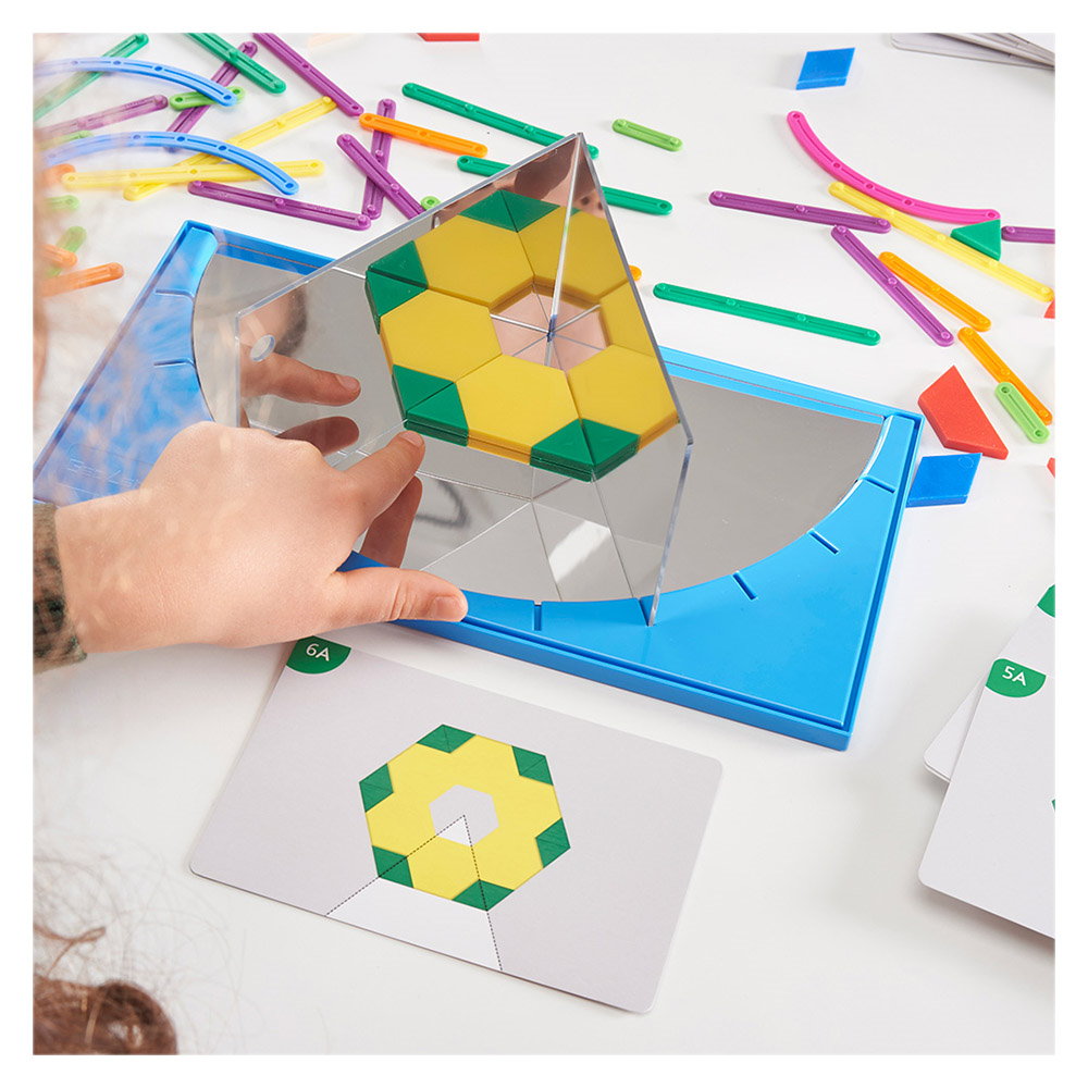 Junior Geoland, set STEM cu oglinzi si sabloane geometrice