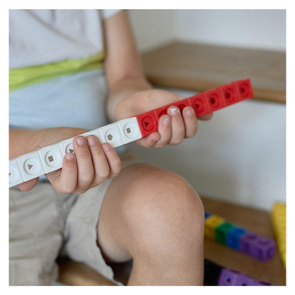 Math Cubes, cuburi interconectabile, set 125 piese