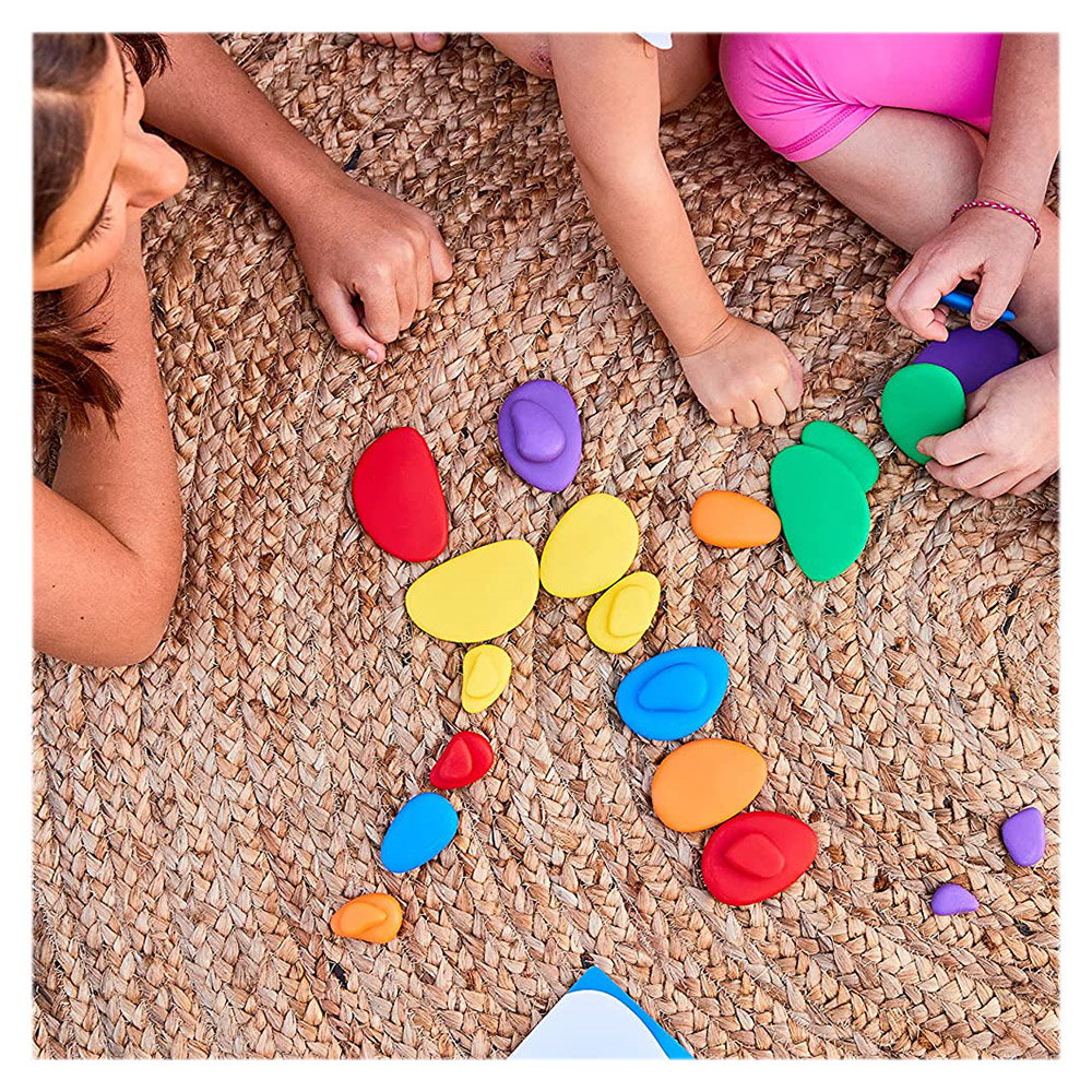 Rainbow Pebbles, set 36 pietricele cu activitati