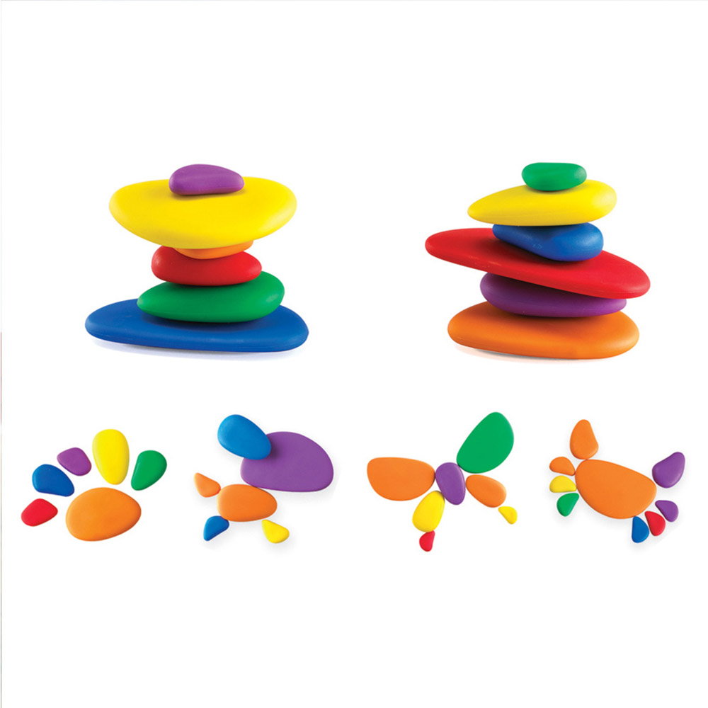 Rainbow Pebbles, set 36 pietricele cu activitati