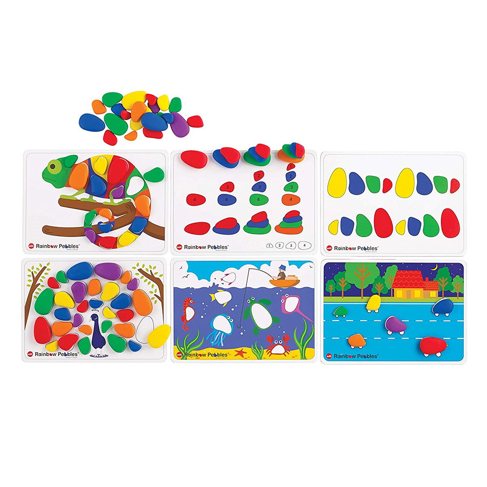 Rainbow Pebbles, pietricele cu carduri de activitati