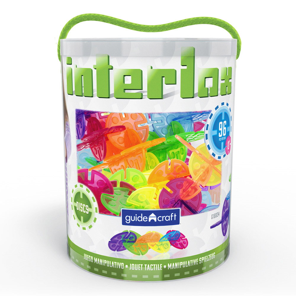 Interlox discuri interconectabile, 96 piese, Guidecraft
