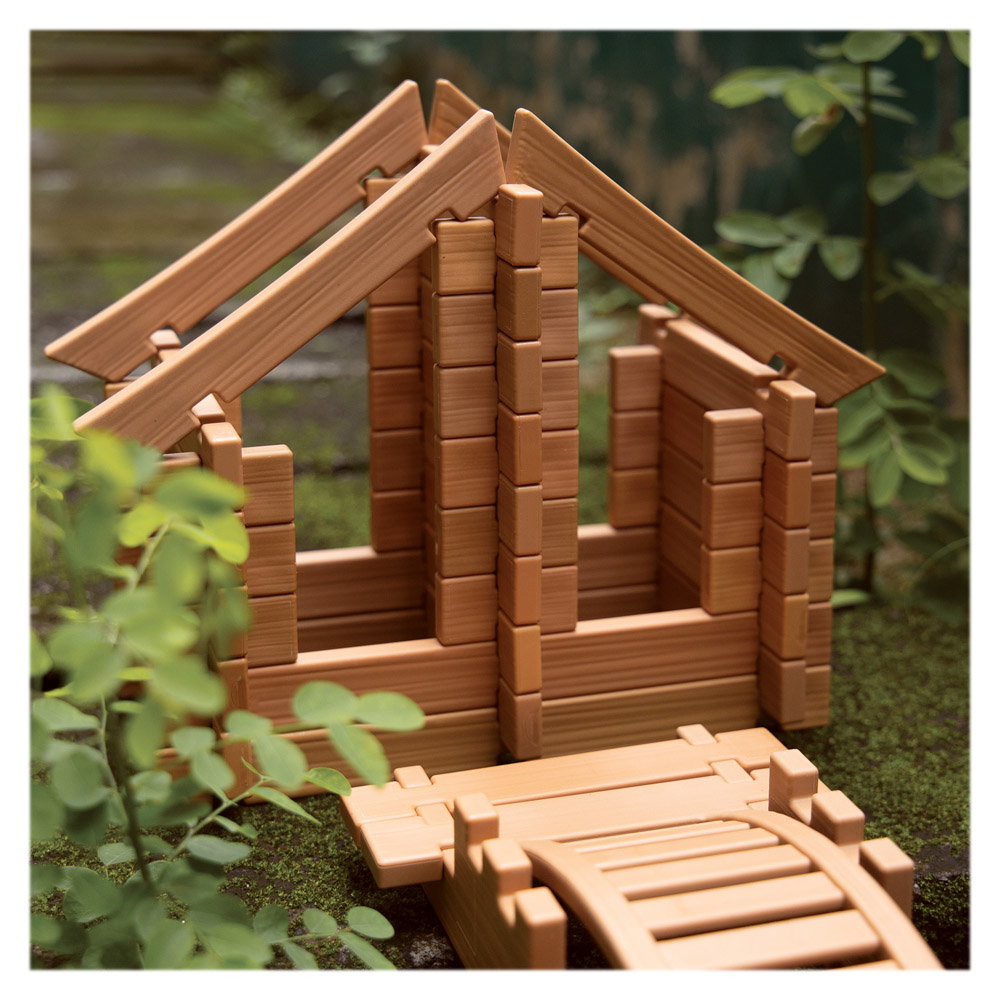 Notch Blocks, kit constructie Eastern, 87 piese, Guidecraft