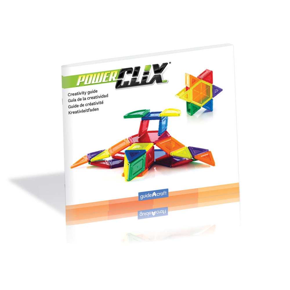 PowerClix Solids, set magnetic, 44 piese, Guidecraft