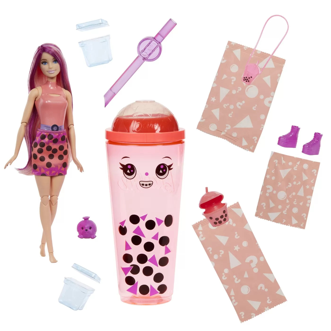 Barbie pop reveal bubble tea papusa barbie mango mochi