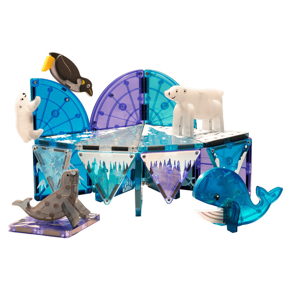 MAGNA-TILES Arctic Animals, set magnetic