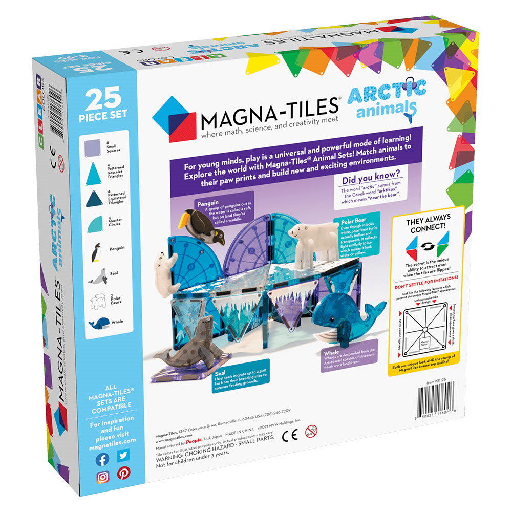 MAGNA-TILES Arctic Animals, set magnetic