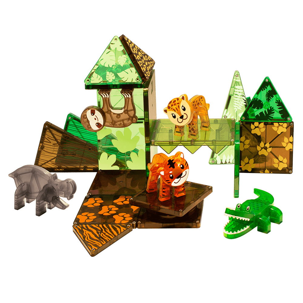 MAGNA-TILES Jungle Animals, set magnetic
