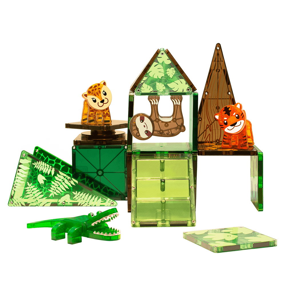 MAGNA-TILES Jungle Animals, set magnetic