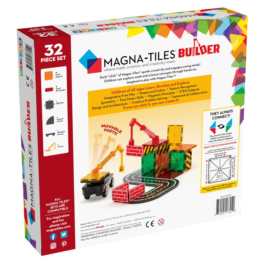 MAGNA-TILES Builder, set magnetic