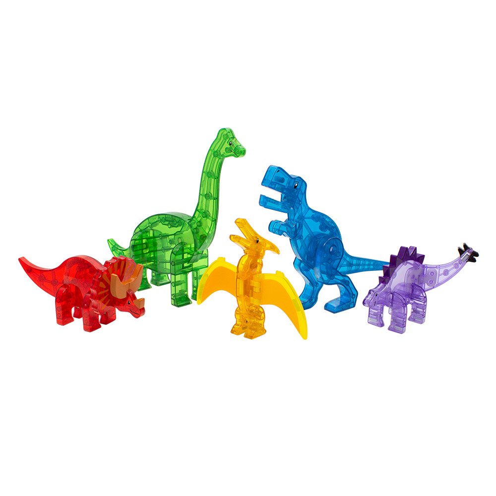 MAGNA-TILES Dinos, set 5 figurine magnetice
