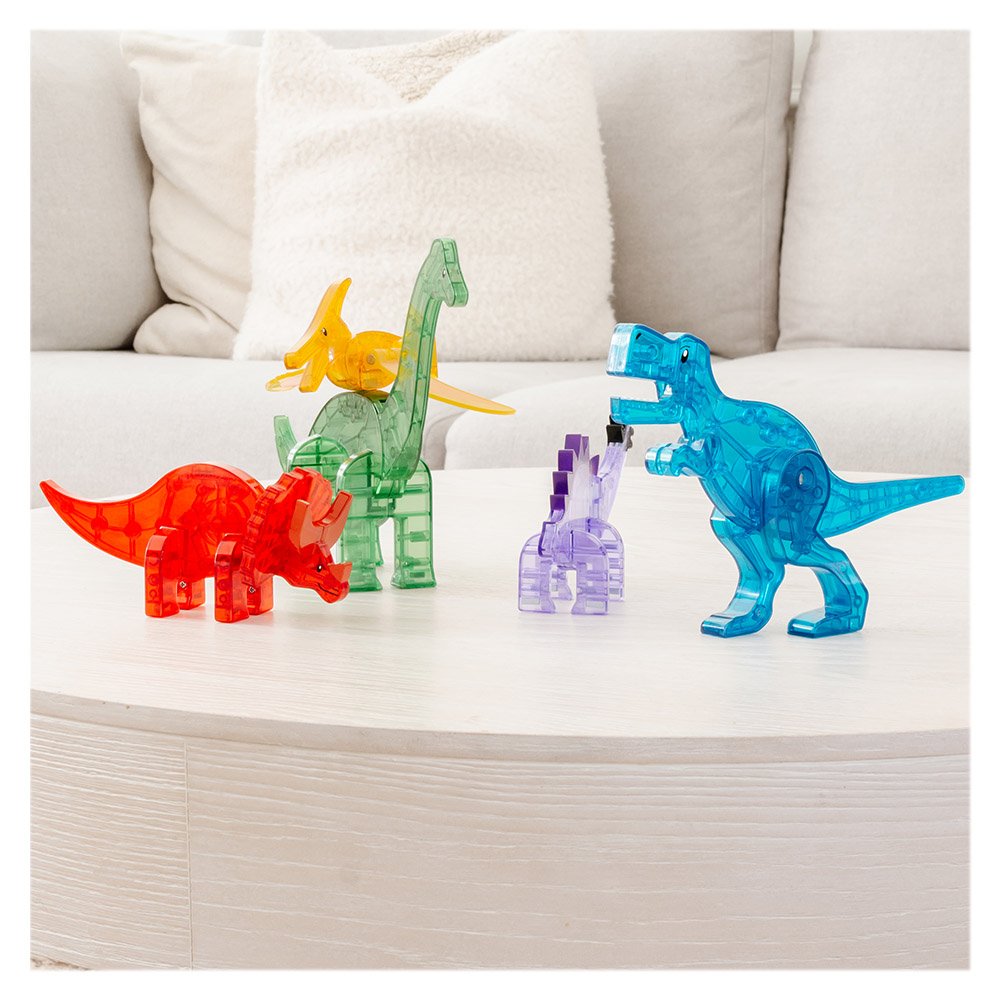 MAGNA-TILES Dinos, set 5 figurine magnetice