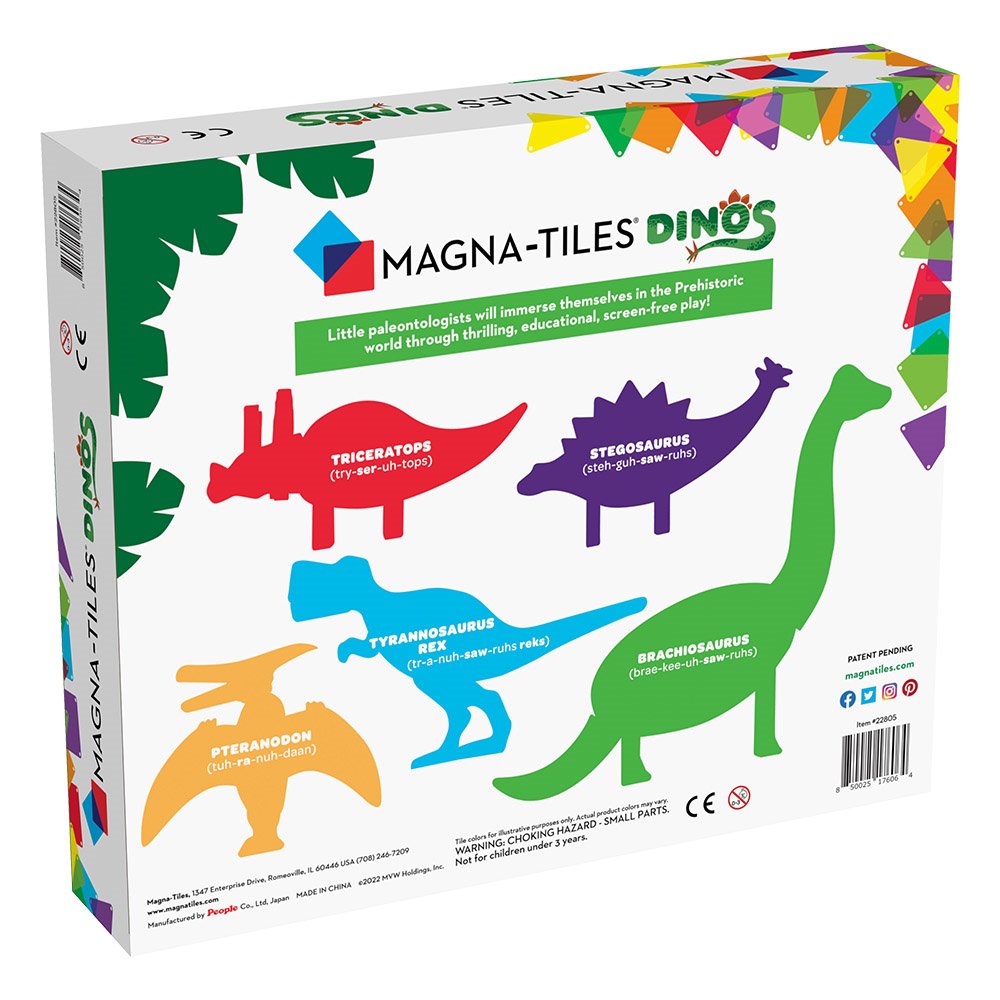 MAGNA-TILES Dinos, set 5 figurine magnetice