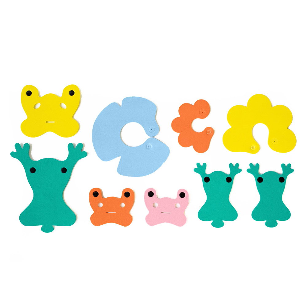 Broscutele simpatice, set creativ de baie, Quut Toys