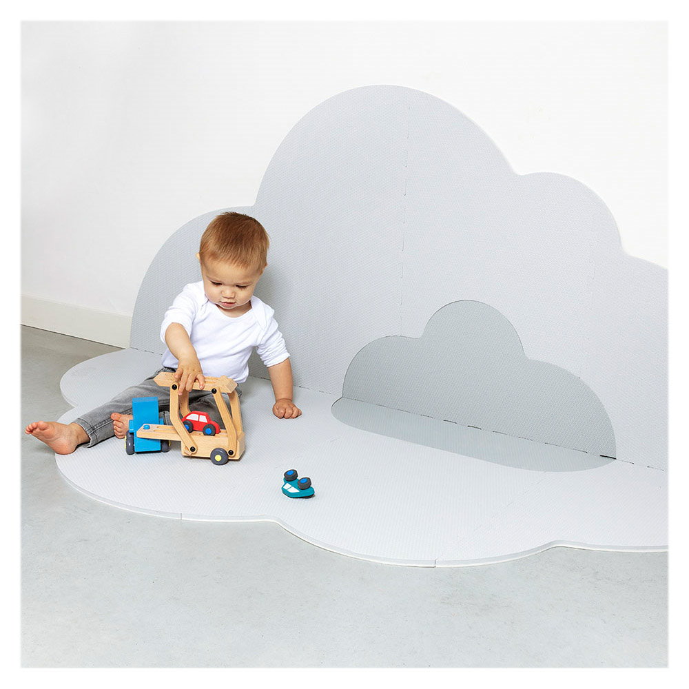 Saltea de joaca din spuma, Norisorul gri, 175 cm, Quut Toys