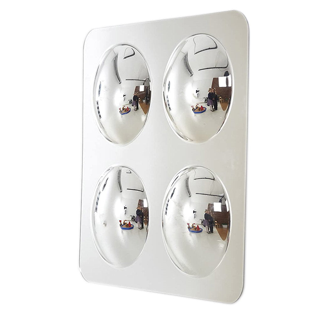 Oglinda acrilica mare cu 4 cupole convexe, TickiT