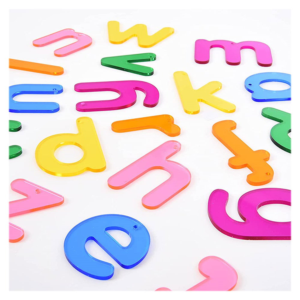 Rainbow Letters, set litere transparente, 26 buc., TickiT