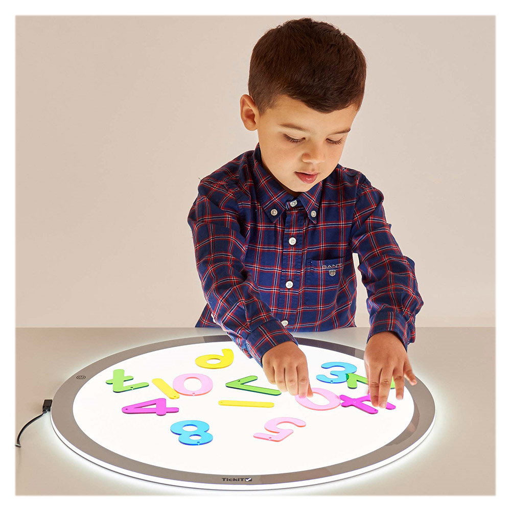 Rainbow Numbers, set numere transparente, 14 buc., TickiT