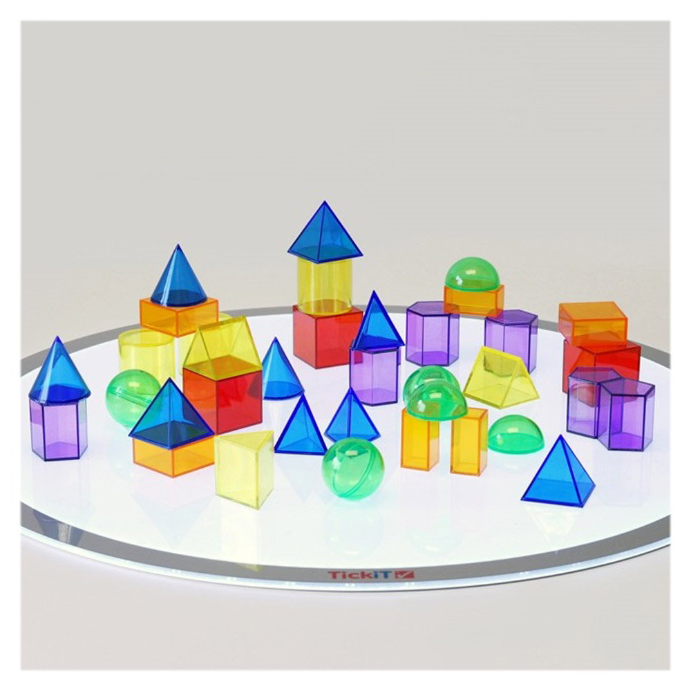 Forme geometrice 3D transparente, TickiT