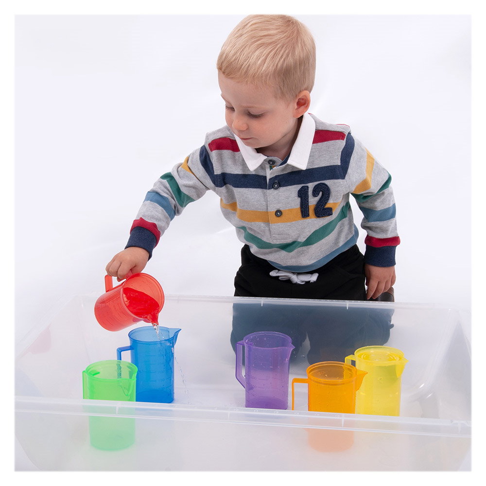 Cani transparente colorate, set 6 buc., TickiT