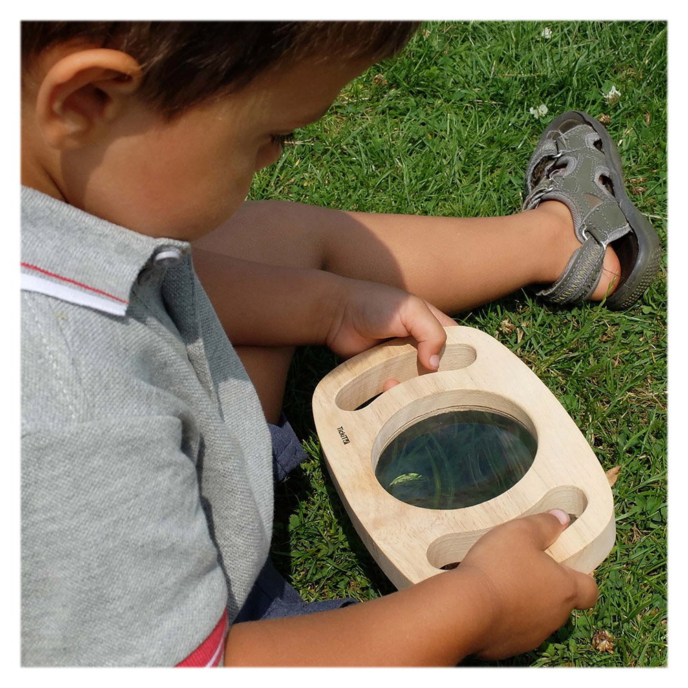 Lupa jumbo cu manere din lemn, TickiT