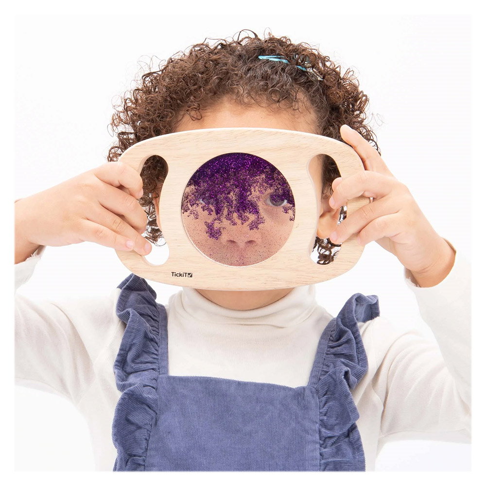 Set panouri senzoriale cu manere si sclipici, TickiT