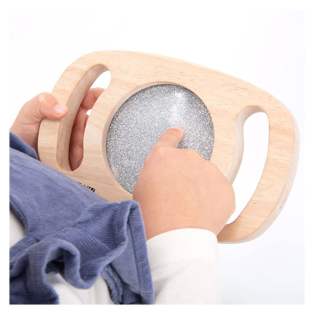 Set panouri senzoriale cu manere si sclipici, TickiT