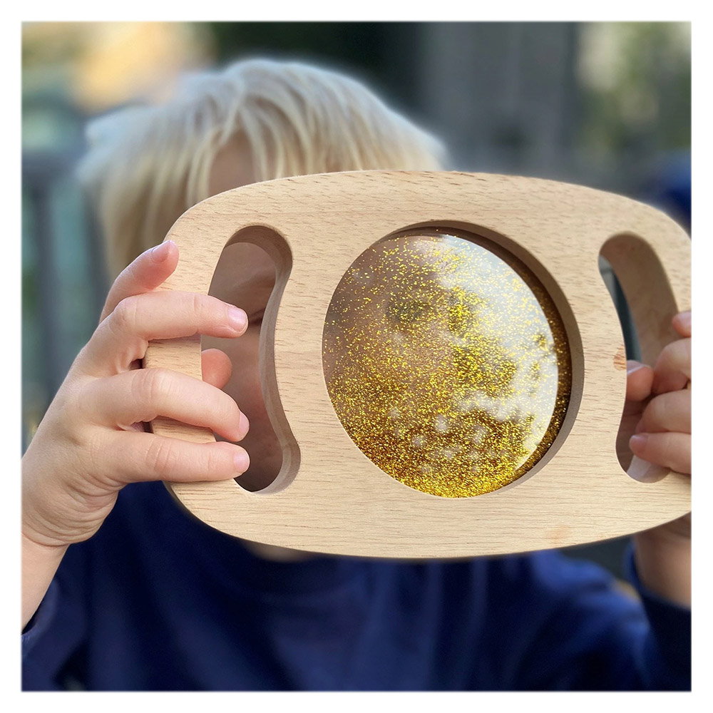 Set panouri senzoriale cu manere si sclipici, TickiT