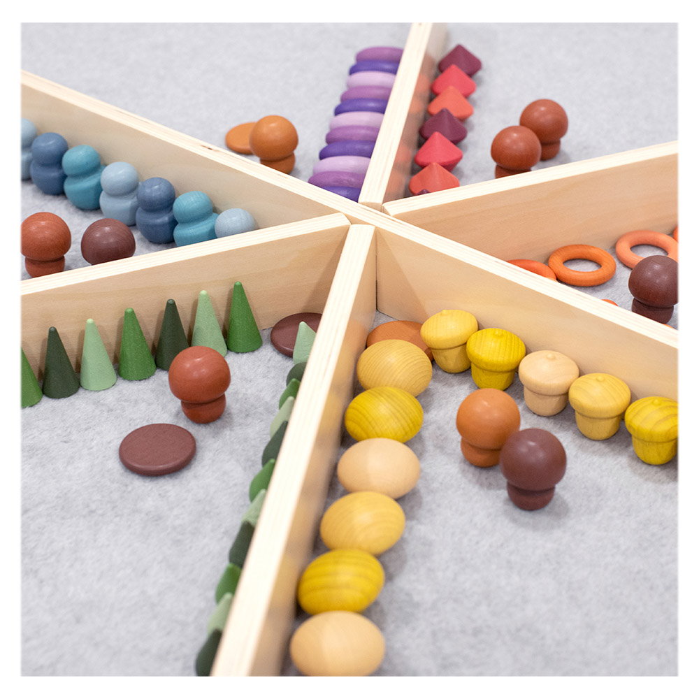 Separatoare din lemn, 3 bucati, TickiT