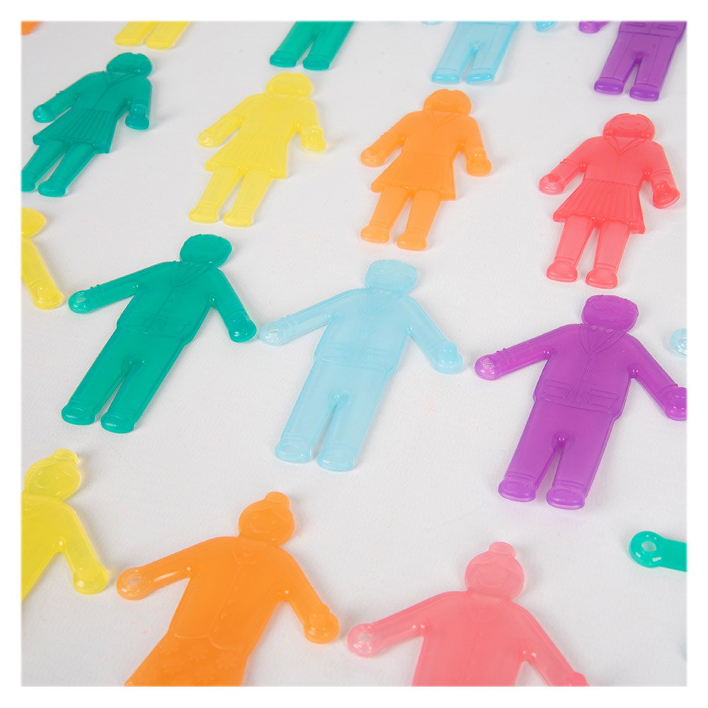 Omuleti interconectabili din silicon, 36 buc., TickiT