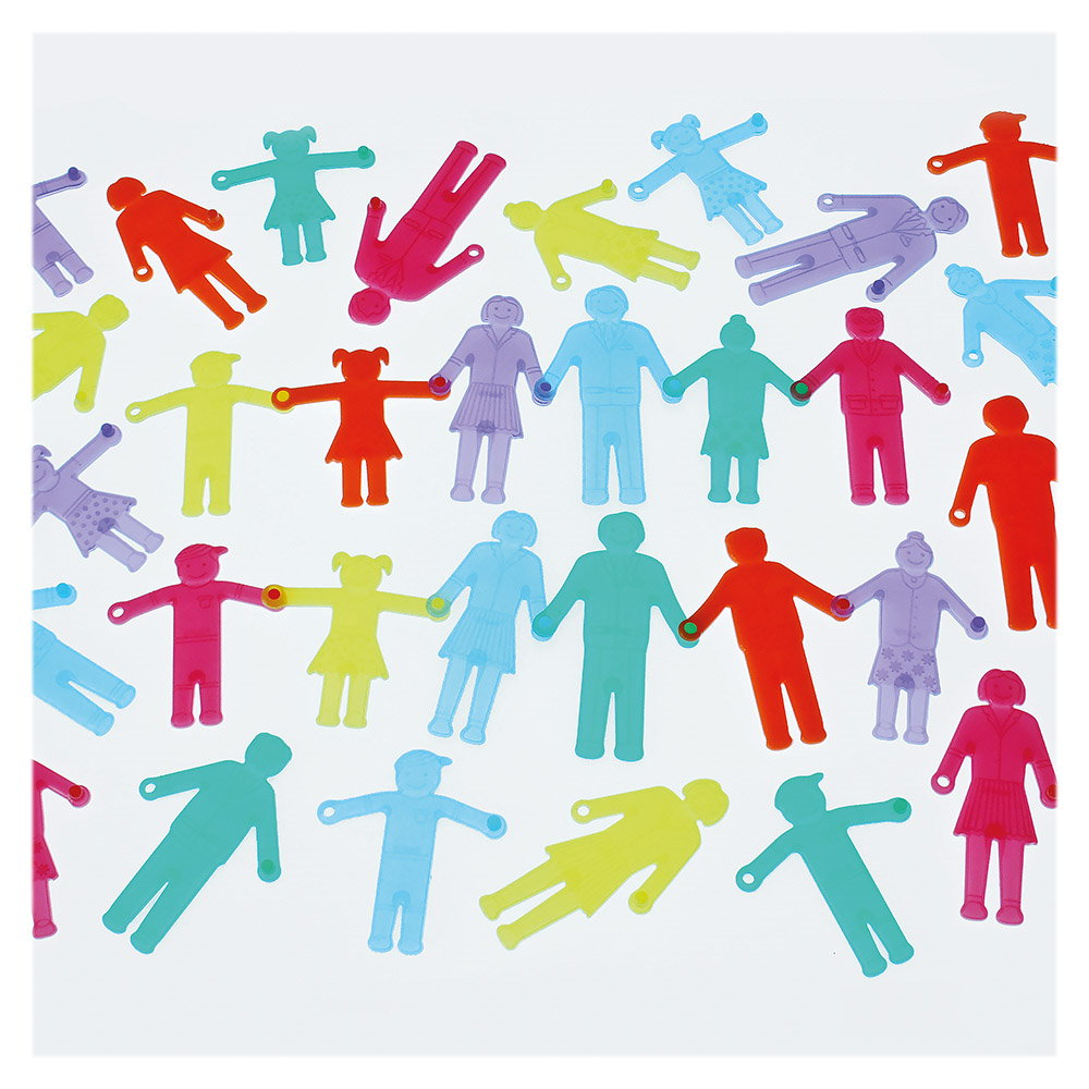 Omuleti interconectabili din silicon, 36 buc., TickiT