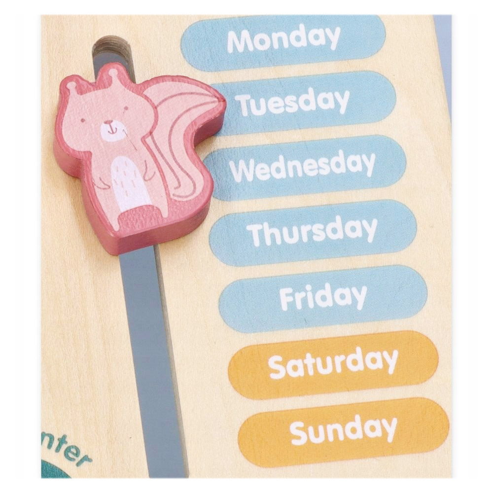 Calendar educativ din lemn in lb. engleza, PolarB