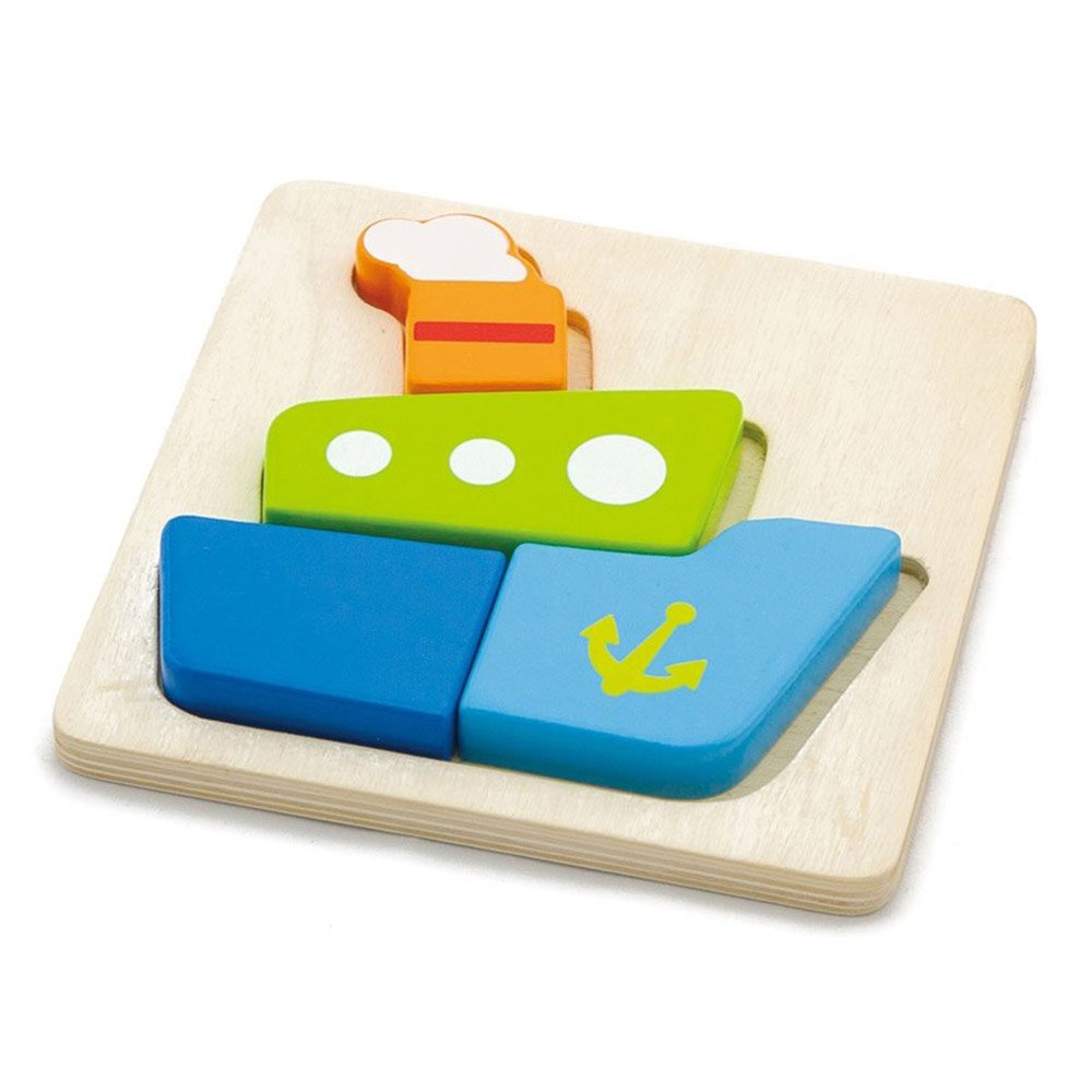 Puzzle incastru din lemn, Vapor