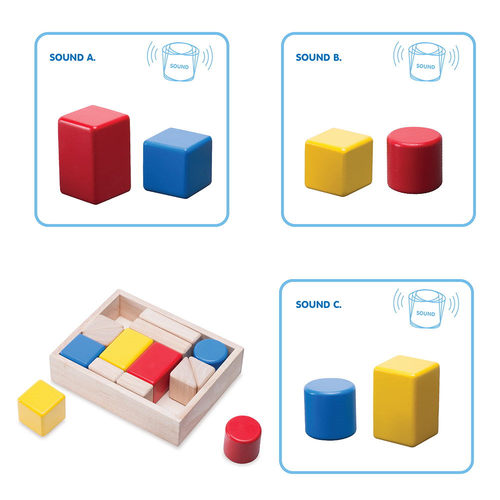 First Sound Blocks, cuburi din lemn cu sunete, Wonderworld