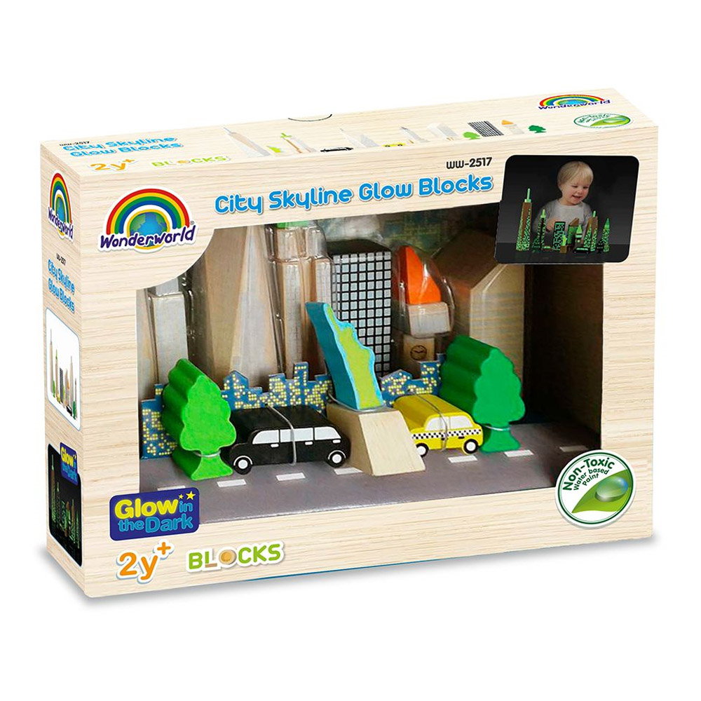 Glow City, cladiri fosforescente din lemn, Wonderworld