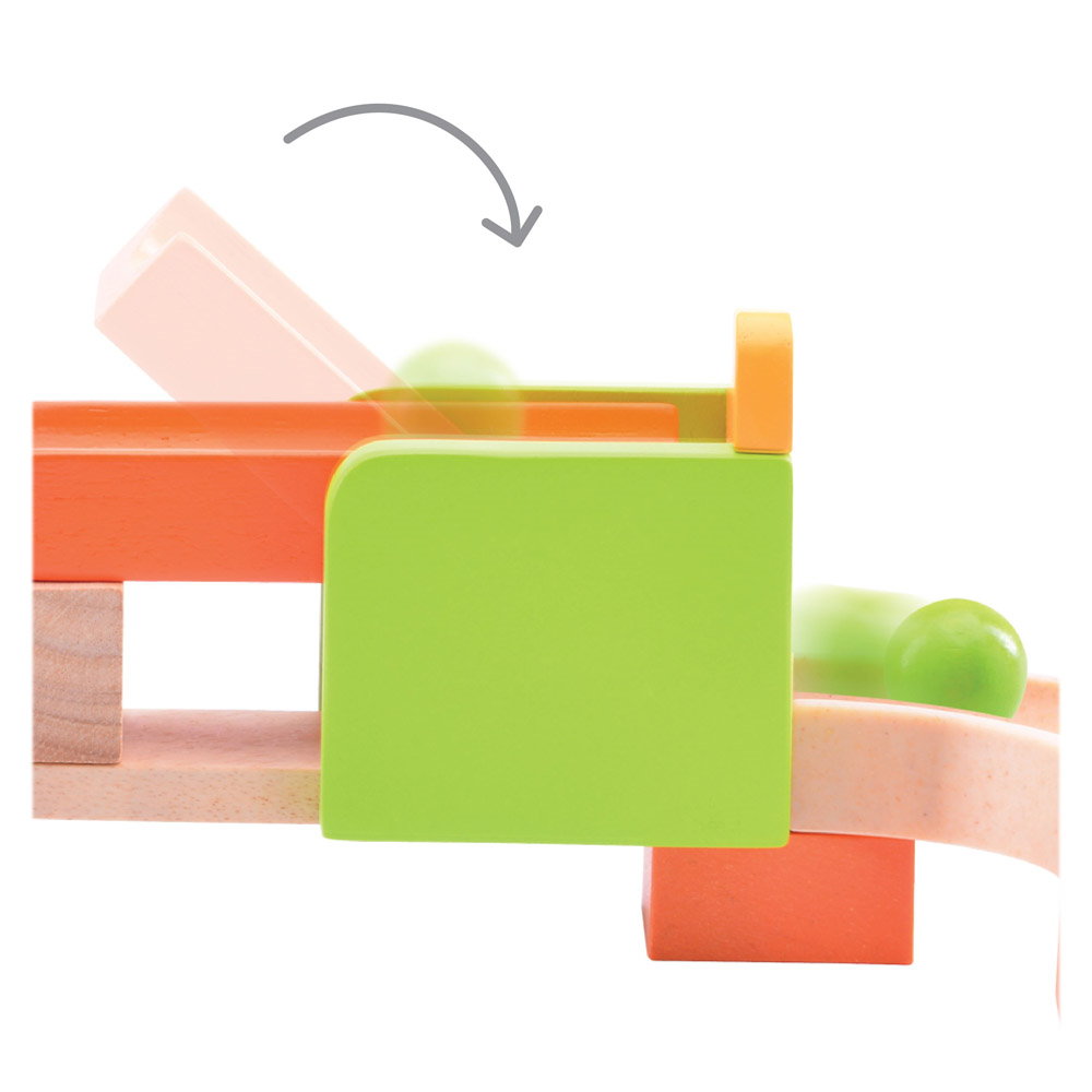 Traseu cu bile din lemn Spin & Swirl, Wonderworld