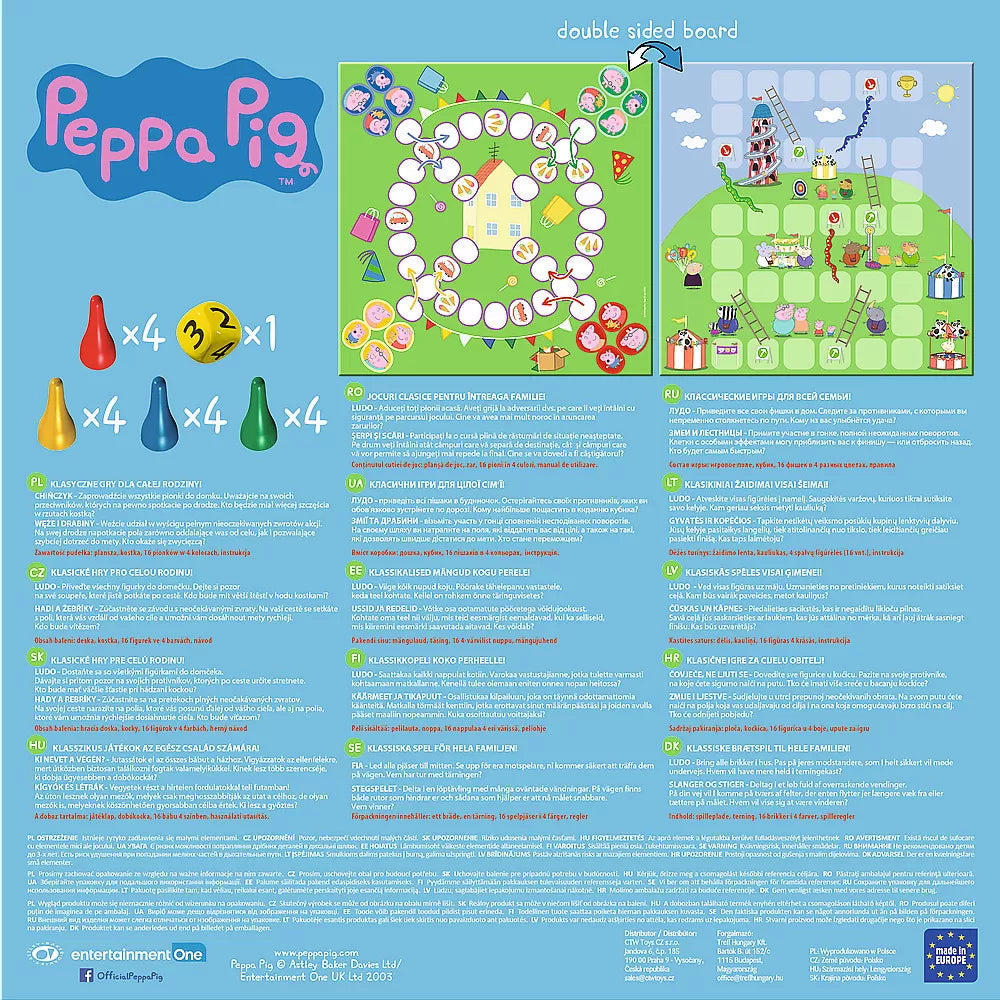 Joc peppa pig 2in1 ludo si serpisori scari