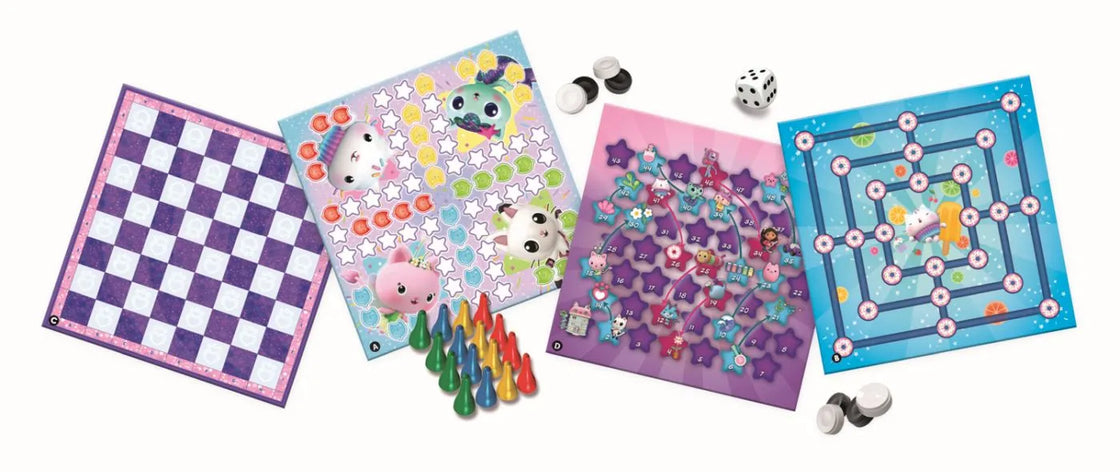 Trefl gabbys dollhouse set 15 jocuri clasice